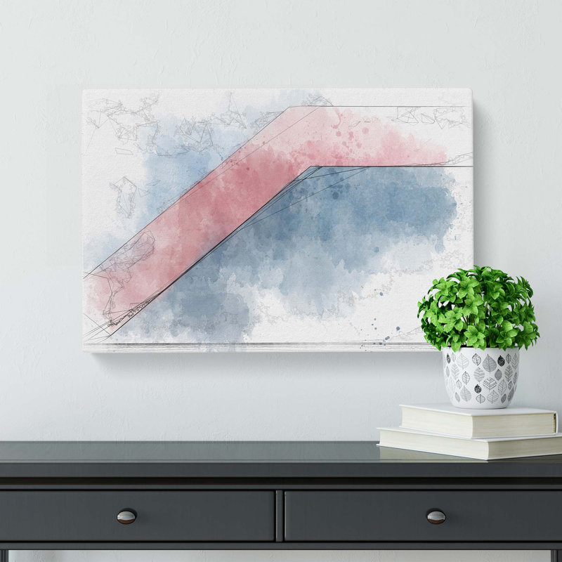Heading Down in Abstract - Wrapped Canvas, 40cm H x 60cm W x 3cm D