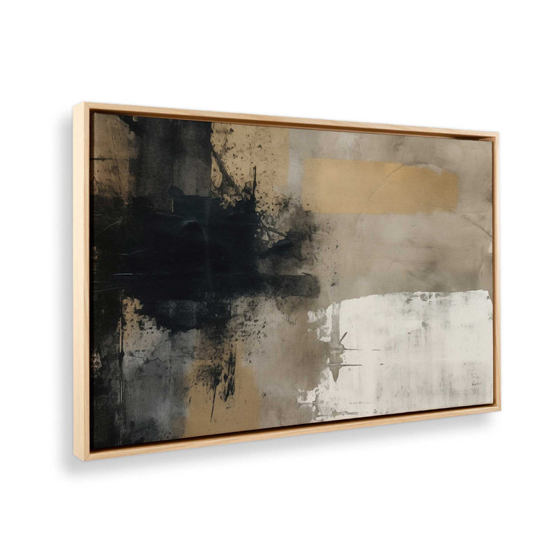 Impression sur toile Chiaroscuro Blend II, H 12,75 po x l 18,75 po, Cadre américain en érable flottant, 1