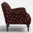 Bristol Armchair In Ditsy Dahlia Burgundy-352227007-352226994