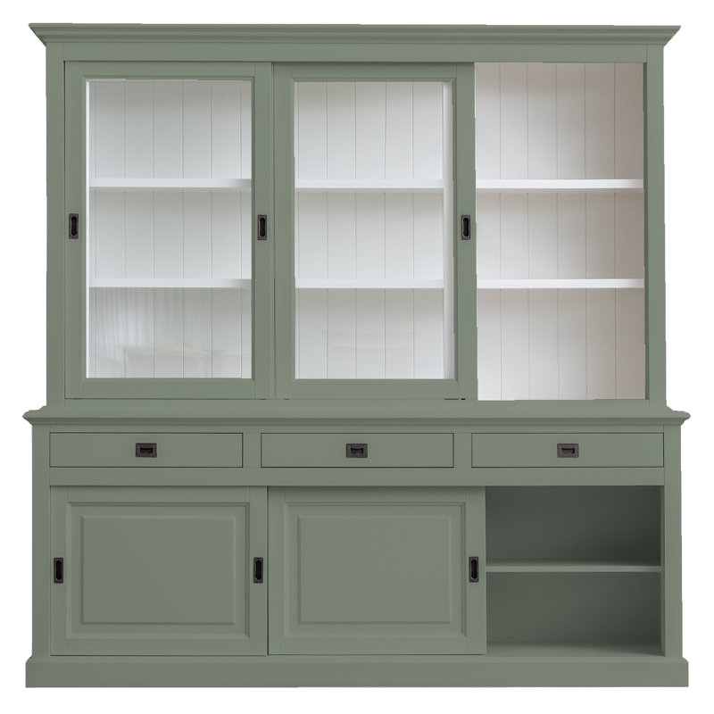 Anneros Display Cabinet, Cement Grey