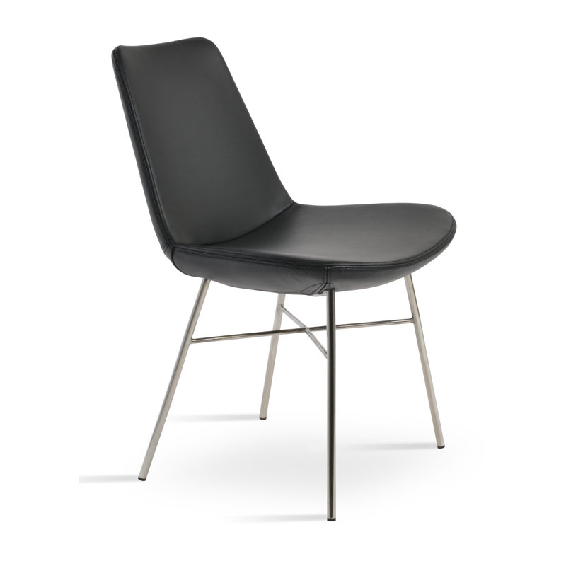 Chaise Eiffel, Cuir noir