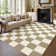 Modern Checkerboard Machine Washable Rug Non Slip, Soft Non Shedding Carpet, Foldable Low Pile Floor Covering, Indoor Printed Accent Mat for Living Room Bedroom