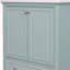 Ensemble de meuble-lavabo 30 po avec lavabo, armoire de salle de bain multifonctionnelle avec portes et tiroir, cadre solide et panneau de fibres à densité moyenne (vert)-2012878525