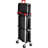 Stalwart Folding Cart with 50lb Capacity Per Shelf - Collapsible Cart with Wheels