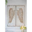 Décoration murale rectangulaire en bois S / 2 15,5 x 2 x 42 po