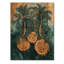 Émeraude, palmiers sur une forêt tropicale dorée III - palmiers et palmiers, art mural en bois-1549176926