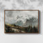 Paysage rétro - Toile tendue avec châssis-1738522423-1738522426