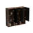 Black & Walnut Bathroom Floating Side Cabinet