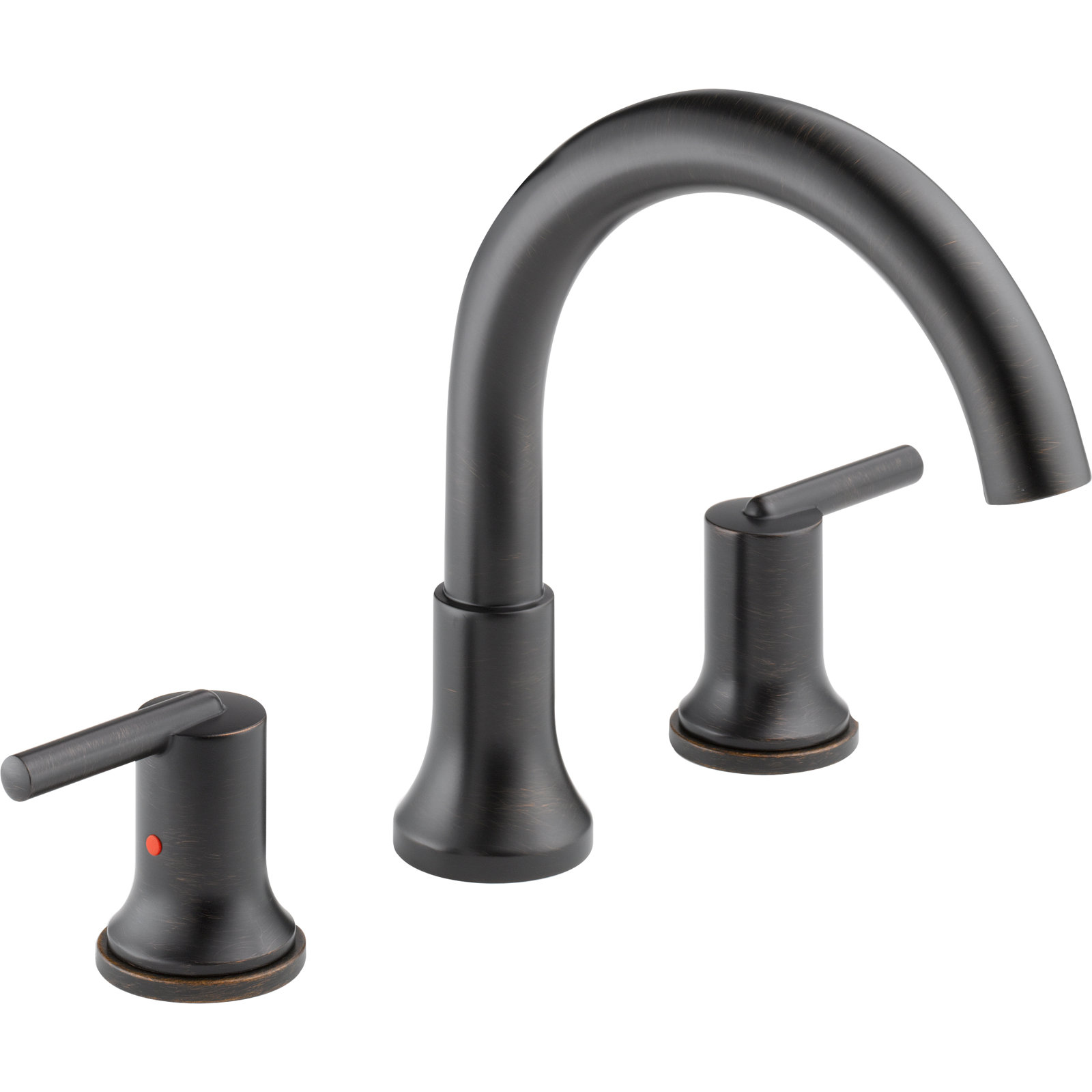 Trinsic Double Handle Deck Mounted Roman Tub Faucet, Venetian Bronze