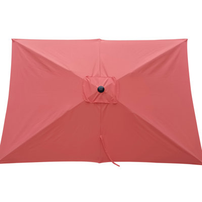 6X9ft Rectangular Outdoor Umbrella - Protected, Vented Top For Better Air Flow In Poolside And Garden Waterproof Patio Pole, Circulation Backyard