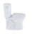 TOTO® Drake® II Two-Piece Round 1.28 GPF Universal Height Toilet with CEFIONTECT, Cotton White-67228066-27697129
