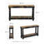 Console 46 po en bois récupéré de luxe noir-783718882-721582829