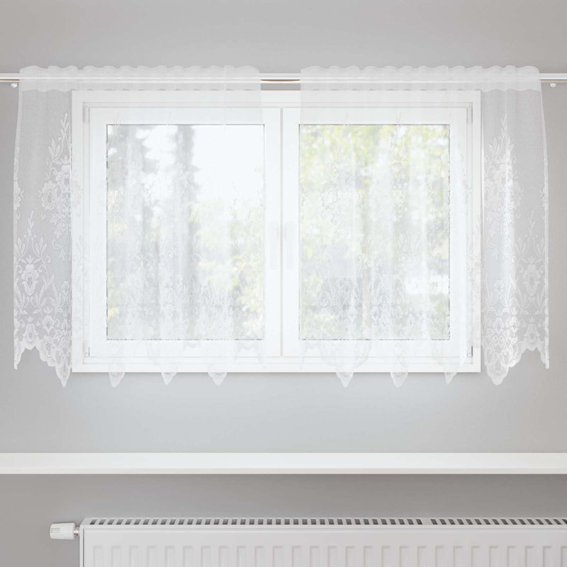 Semi Sheer Curtain Single Panel, 80cm Height x 150cm Width 