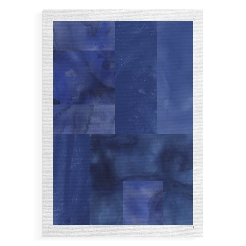 Casse-tête bleu II - impression sur toile seulement - non encadrée, H 18 po x l 12 po