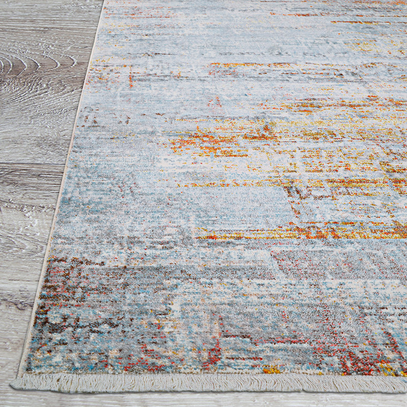 Tapis bleu ciel Temaka, 8'6" x 13'6"
