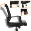 Office Mid Back Swivel Lumbar Support Mesh Chair-220839909