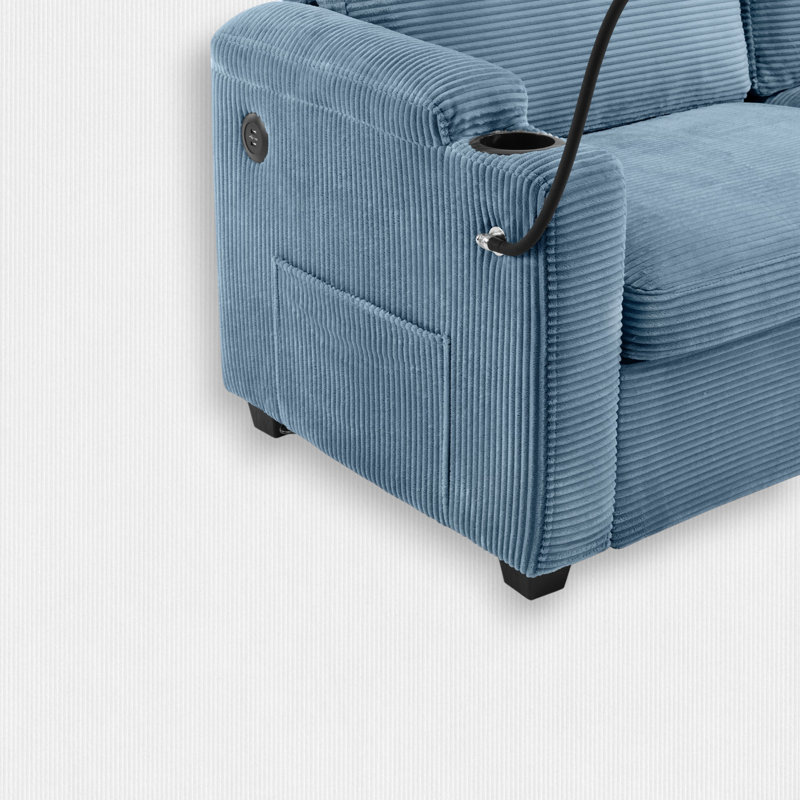 72.8'' Upholstered Sofa, Navy