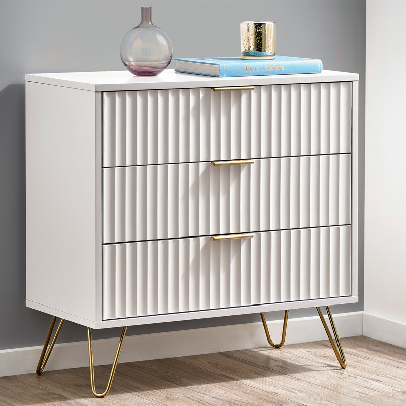 Brayshaw 80 cm W Chest of 3 Drawers