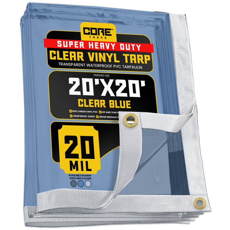 Bâche en vinyle 20 mil Extreme, Bleu clair, H 240 po x l 240 po x P 1 po
