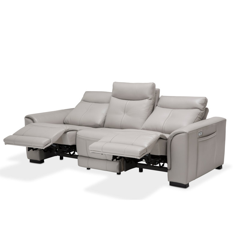 Mia Bella 89.5'' Rolled Arm Reclining Loveseat
