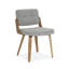 Chaise rembourrée moderne avec structure en bois-225531374