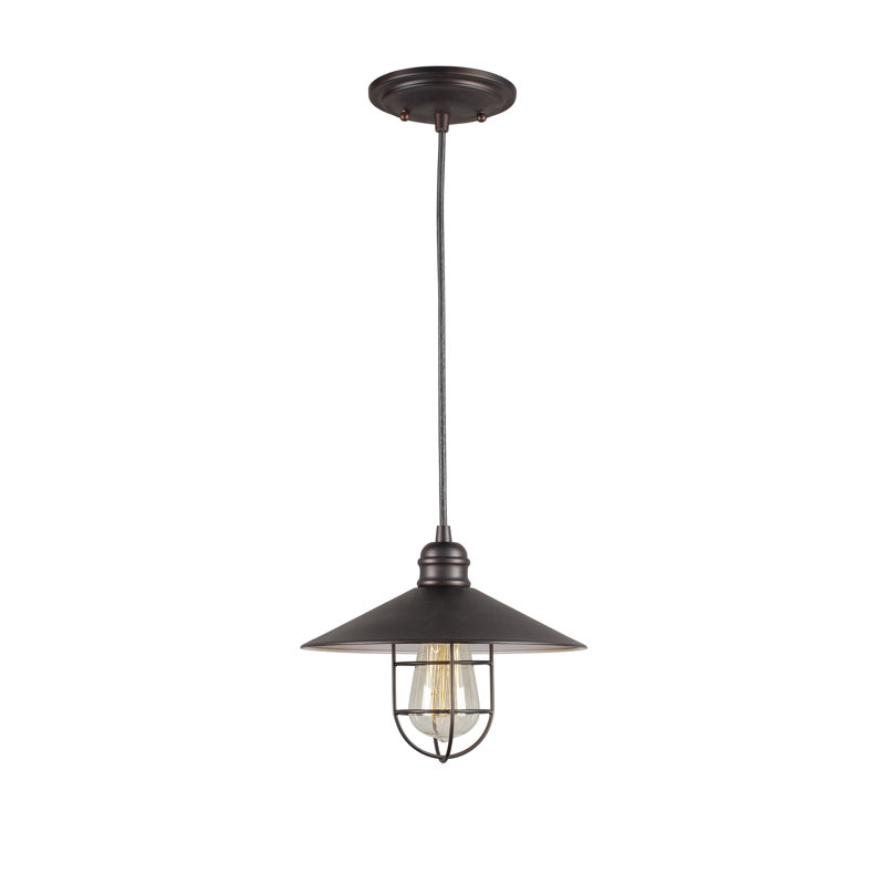 1 - Light Antique Bronze Single Pendant