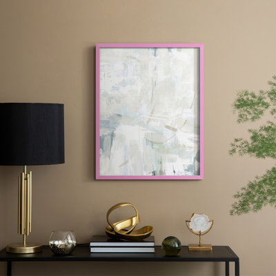 Impasto Poem I, reproduction encadrée - bois massif