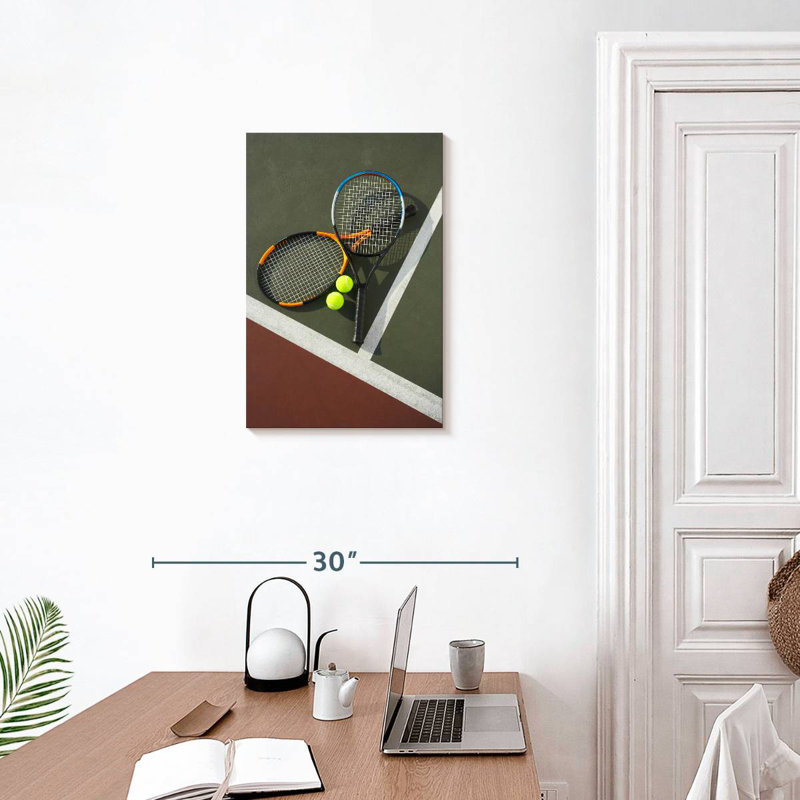 Raquettes et balles de tennis Sireci, H 24 po x l 16 po