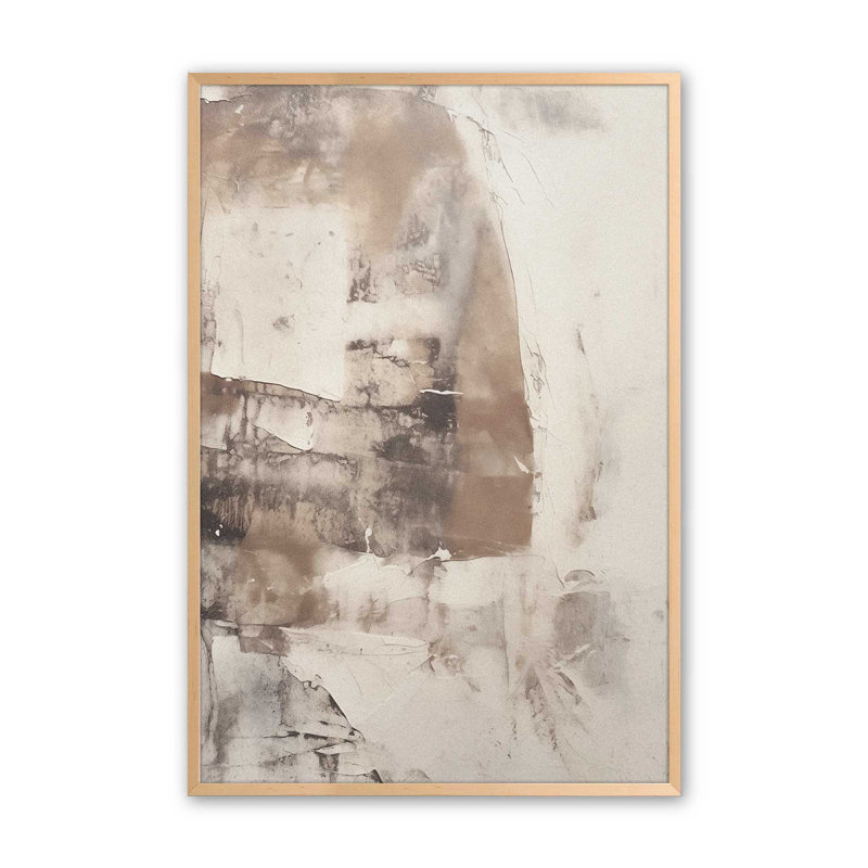 Mocha Musings I, Érable brut encadré, H 15 po x l 12 po