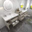 Ensemble de meuble-lavabo mural double 114 po Moreno Bailey-87461150