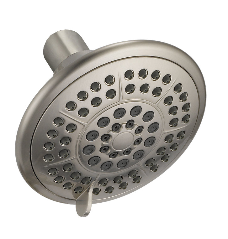 Universal Showering Components Multi Function Adjustable Shower Head, Stainless