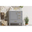 Meuble-lavabo de 30 po avec lavabo en céramique, porte à fermeture en douceur avec tablette intégrée, tiroir profond, tiroir standard, grand tiroir diviseur, grande armoire de rangement pour la salle de bain, design moderne et fonctionnel-1361496951