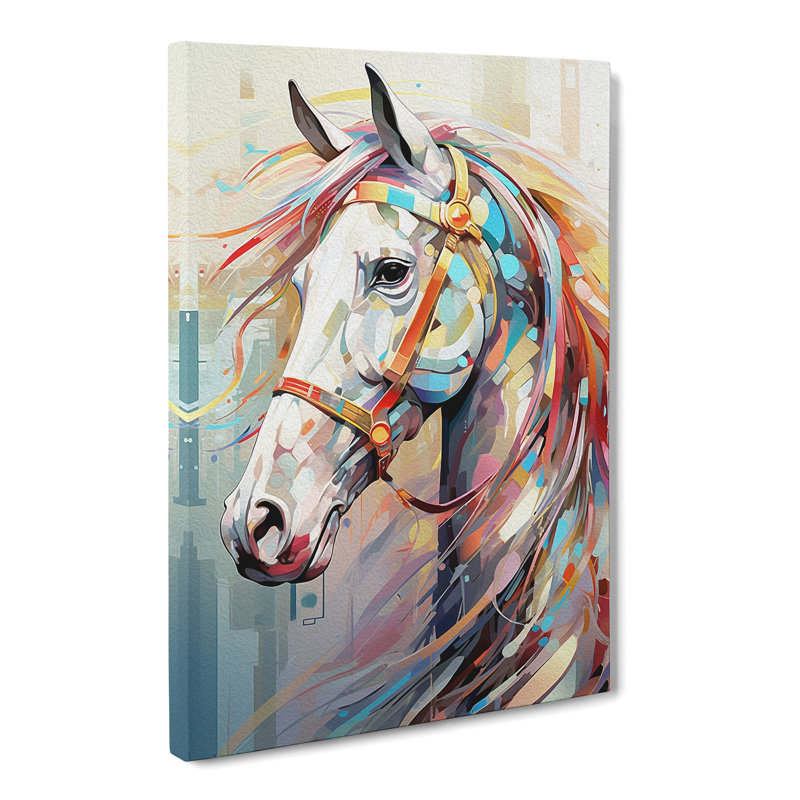Horse Futurism No.2 - Wrapped Canvas, 60cm H x 40cm W x 3cm D