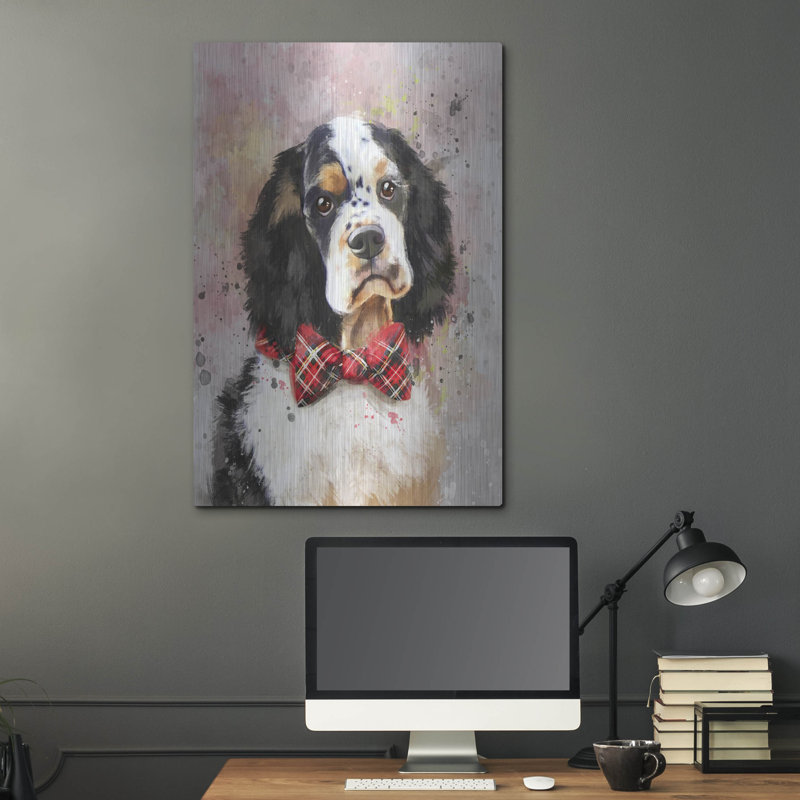 «Flower Crown Cocker Spaniel» par les affiliés Furbaby, H 36 po x l 24 po