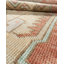 Tapis rectangulaire unique de 4 pi 9 po x 11 pi 2 po des années 1940 en brique clair / vert / abricot / gris / taupe