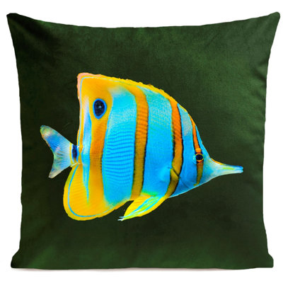 Jazmyn Butterfly Fish Square Throw Cushion