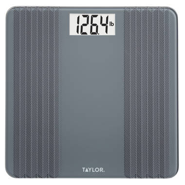 Escali Bamboo Digital Electronic Bathroom Scale for Body Weight, Bath Scale  with Extra-High Capacity of 440 lb, Batteries Included