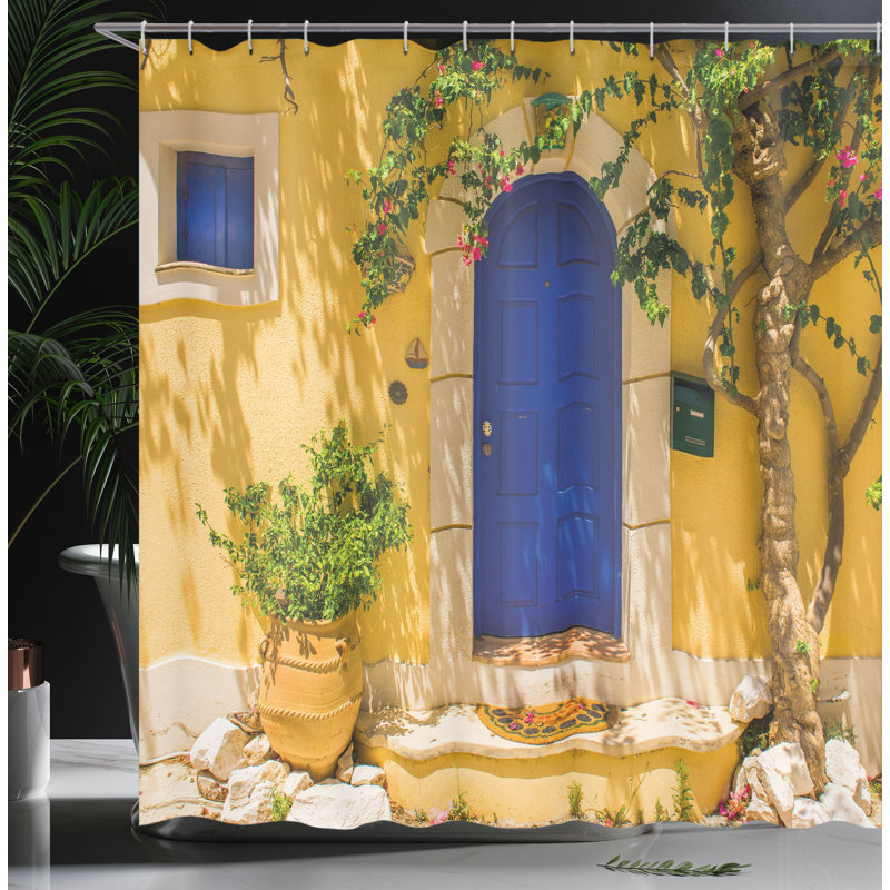 Shower Curtain with Hooks Included, 84"H x 69"W