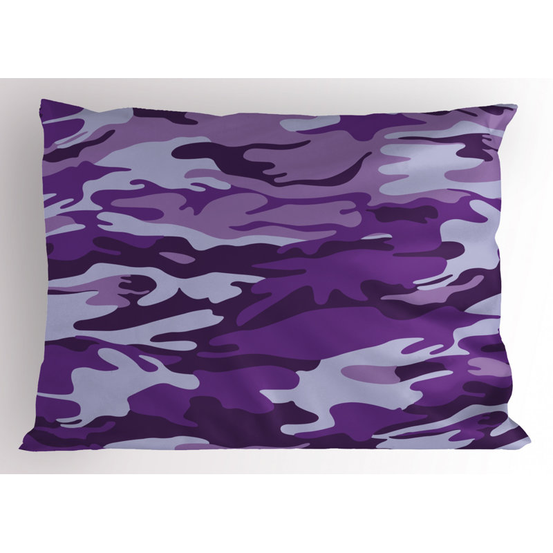 Camo Polyester Abstract Sham Set, Queen