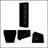 Sutton Black Tier Storage Shelves Bookcase With Ample Space And Sleek Design For Modern Interiors