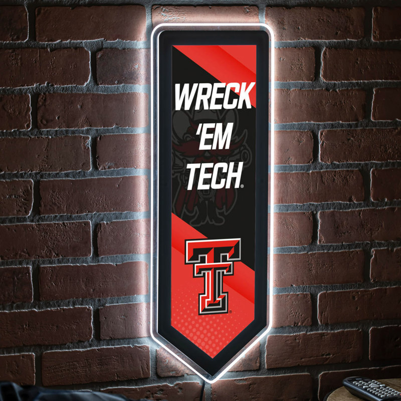 Enseigne murale NCAA Team Pennant, Université Texas Tech