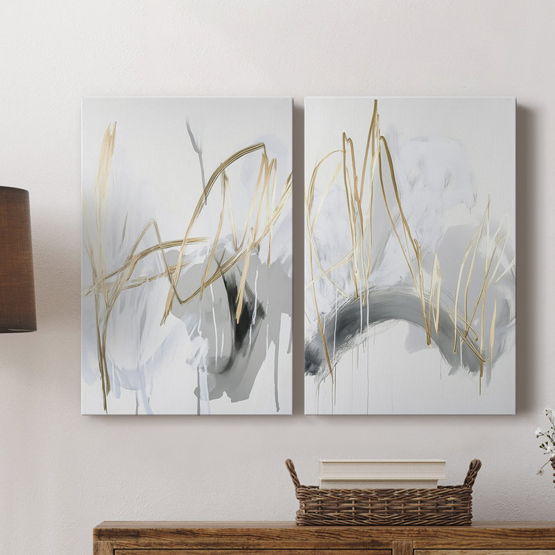 ABSTRACT Series DCCXXV - Toile tendue avec châssis de qualité supérieure - Prêt à être accroché