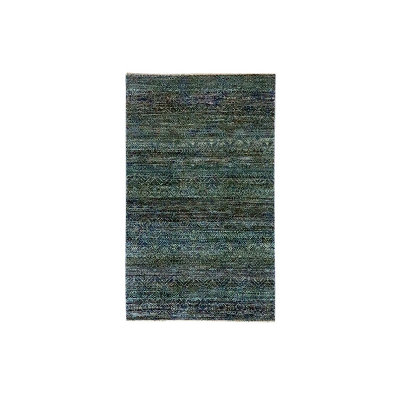 3'x5' Blue Hand Knotted Kohinoor Heritta Repetitive Design Plush Wool Rug 2808278493EE4DB7BEE752CAAE98363C