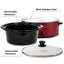 HomeCookin Slow Cooker Oval Manual Pot 8QT Red-88779326-88779330