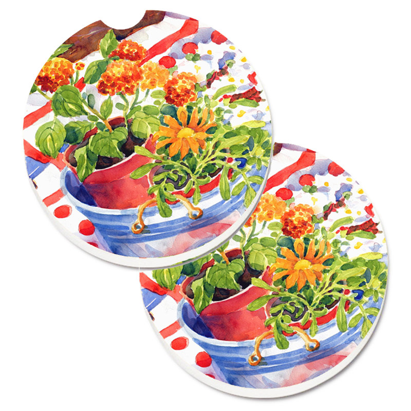 Fleurs avec un côté de citrons sous la cabine