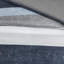 Drap à rayures avec édredon et draps - Gris, bleu marine, bleu dans un style décontracté Lavable à la machine, drap de grande capacité pour lit simple en microfibre traité jusqu'à 12 po