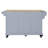 Durable Kitchen Island With Rubber Wood Countertop, 5-Wheel Mobility, And Ample Storage For Enhanced Cooking Experience-1040525905