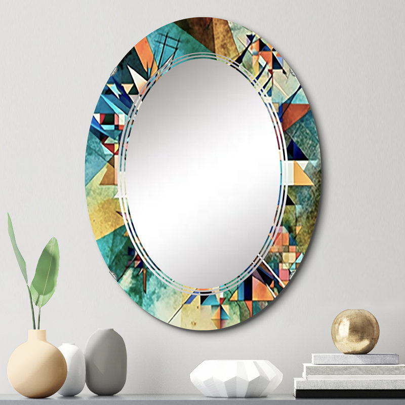 Munchen - Miroir mural moderne ovale, 30 po x 20 po