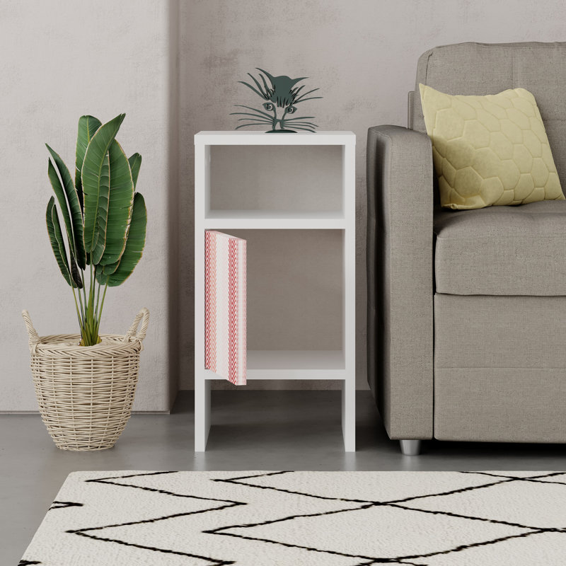 Eyvone 30cm W Particle Board / Chipboard Bedside Table