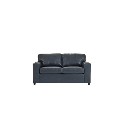 Causeuse en cuir véritable 62 po Ilmo